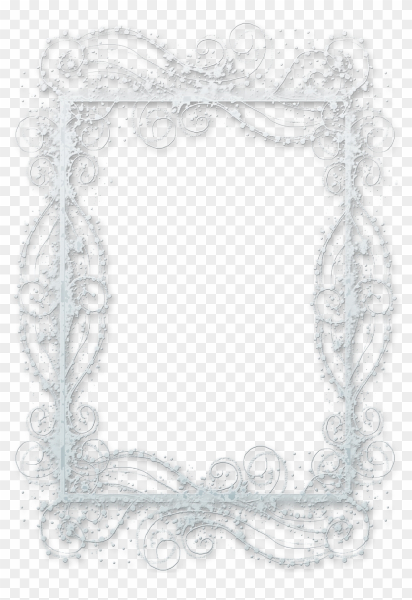 900 X 1260 6 - Snow Frame Transparent Png Clipart