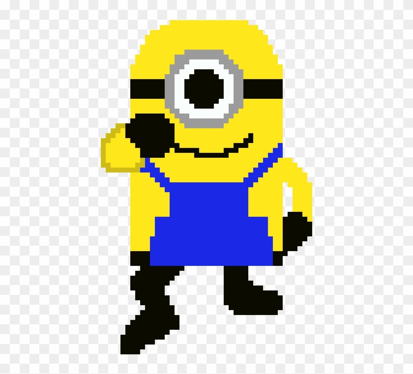Minion Whip - Bob Pixel Art Minions Clipart #240692