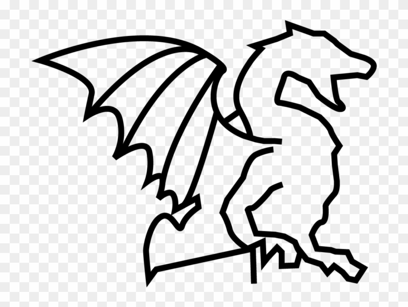 Ljubljana Dragon Statue - Cartoon Clipart