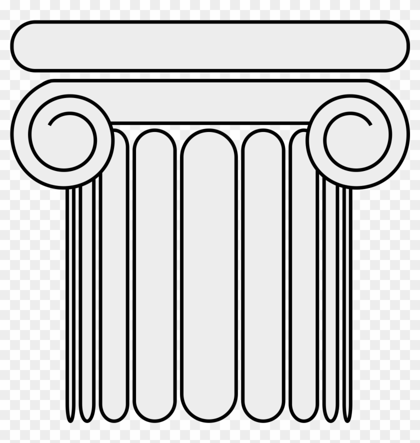 Open - Orden Jonico Dibujo Clipart