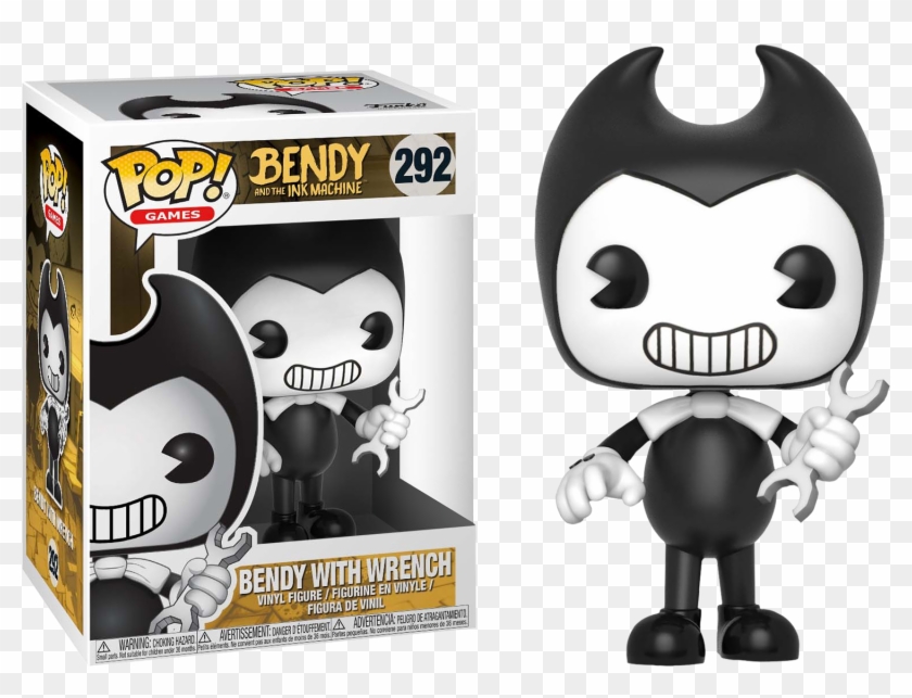 Funko Pop Bendy And The Ink Machine Bendy With Wrench - Bendy With Wrench Pop Clipart #240936