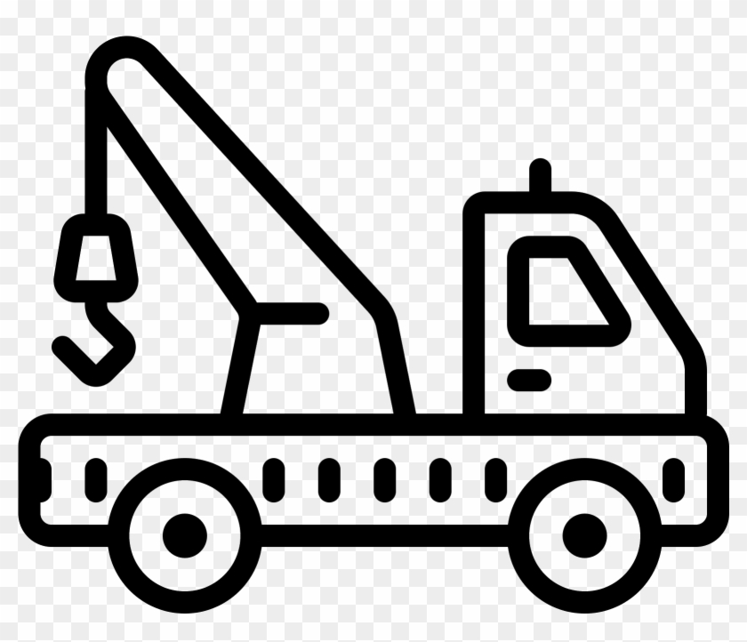 Hook Clipart Tow Truck - Tow Truck Line Icon - Png Download