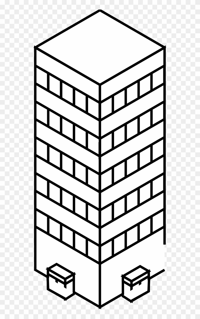 Skyscraper Clip Art Black And White Cliparts - Skyscraper Clipart Black And White - Png Download #241077