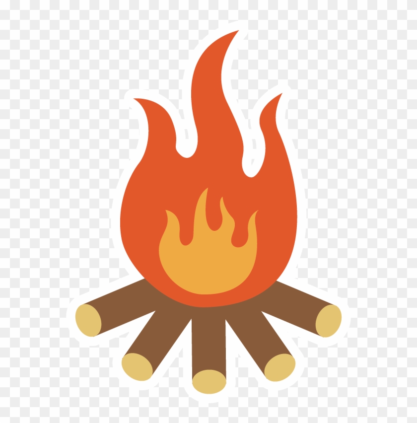 Vector Black And White Download Bonfire Clipart Watercolor - Png Download