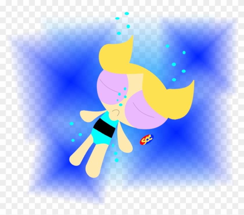 Bubbles In 'com- Floating Underwater' By Smith - Swimsuit Bubble Powerpuff Girls Clipart #241587
