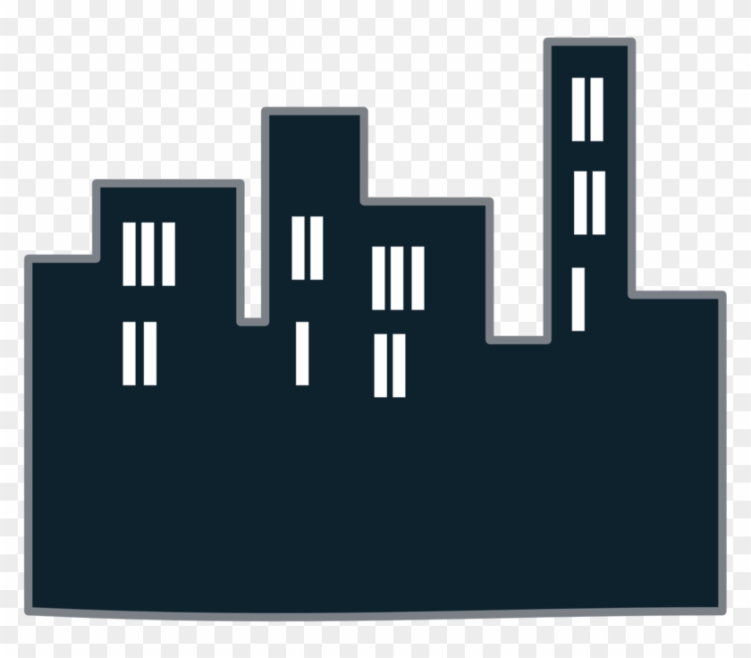 Free Icons Png - Cartoon City Building Png Clipart #241751