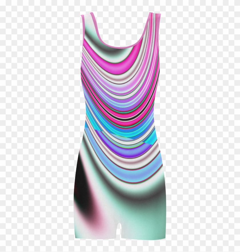 Pastel Ocean Waves Fractal Abstract Classic One Piece - Pattern Clipart