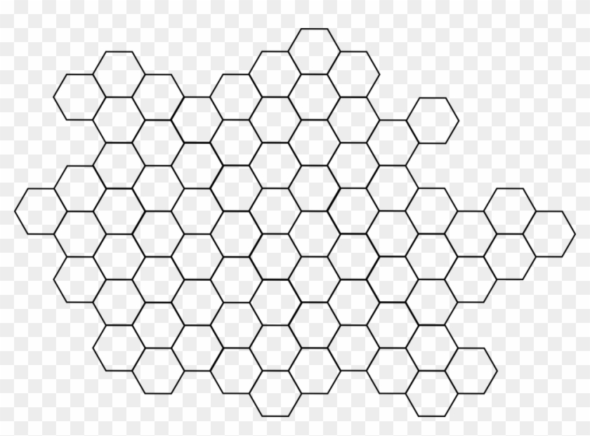 Honeycomb Pattern Png - Free Vector Graphic Hexagon Pattern Clipart #242032