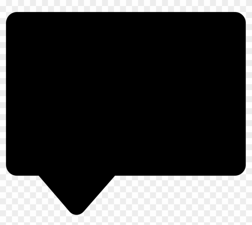 Black Rectangular Shape Svg Png Icon Free Ⓒ - Black Rectangle Speech Bubble Png Clipart #242516