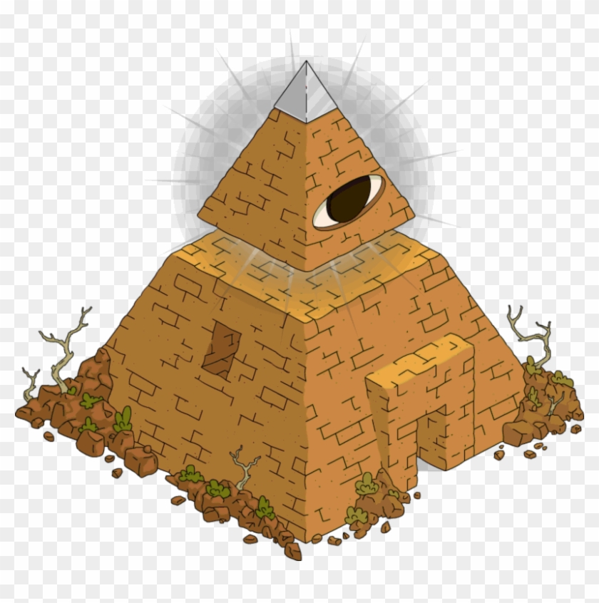 All Seeing Eye Tapped Out - Illustration Clipart #242629