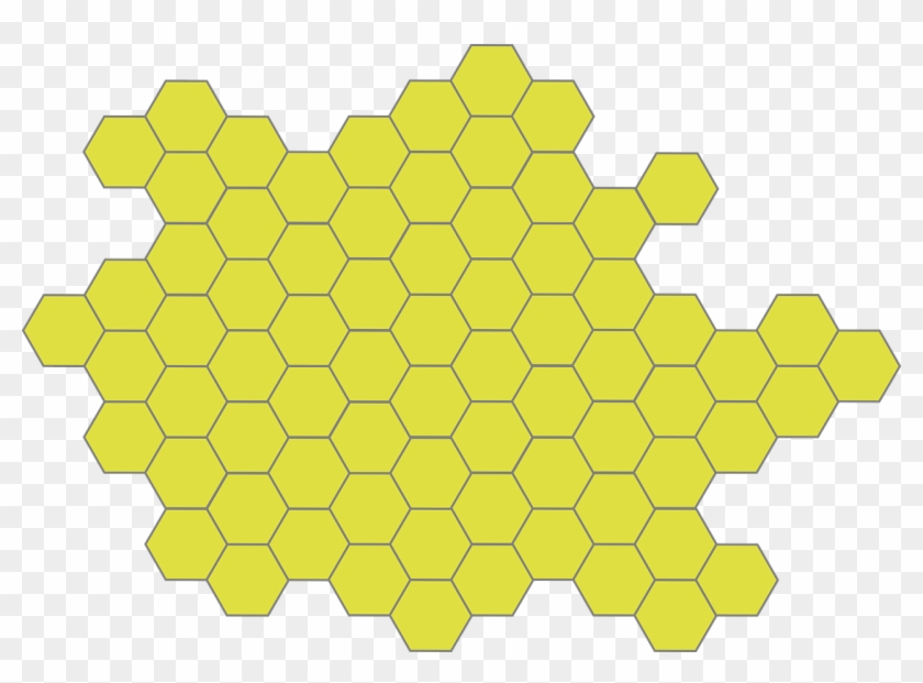 Honeycomb Hexagon Yellow - Beeswax Graphic Clipart