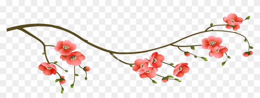 Cherry Blossom Branch - Branch Transparent Png Cherry Blossoms Clipart