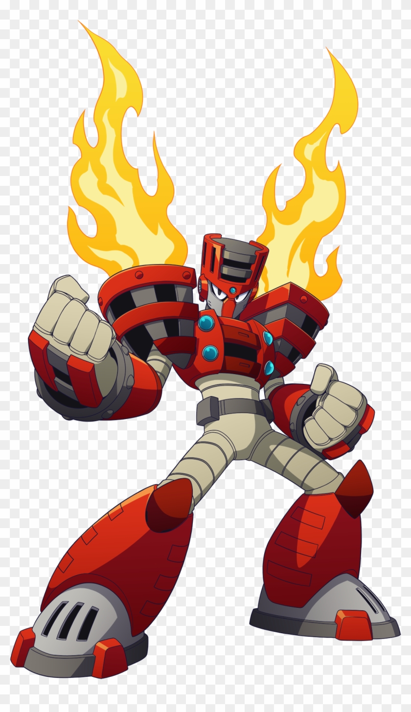 Mega Man 11 Mecha Cartoon Fictional Character - Mega Man 11 Bosses Clipart