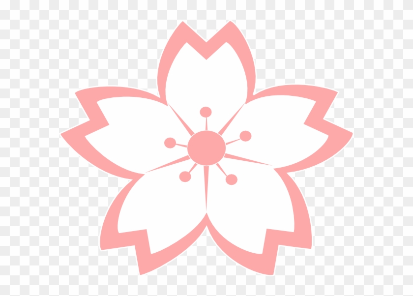 Cherry Blossom Vector, Japanese Party, Happy Images, - Sakura Flower Drawing Png Clipart #243377