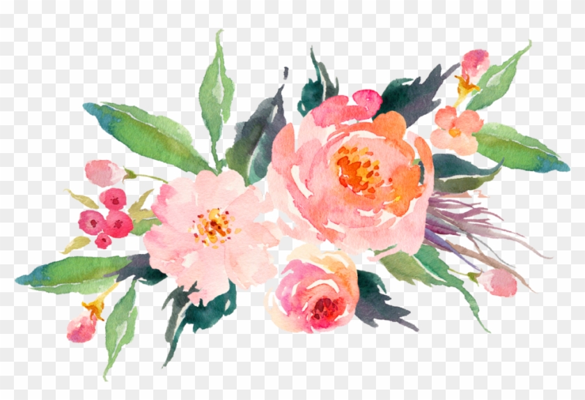 Image Result For Watercolor Floral Image Result For - Pink Watercolour Flowers Png Clipart #243410