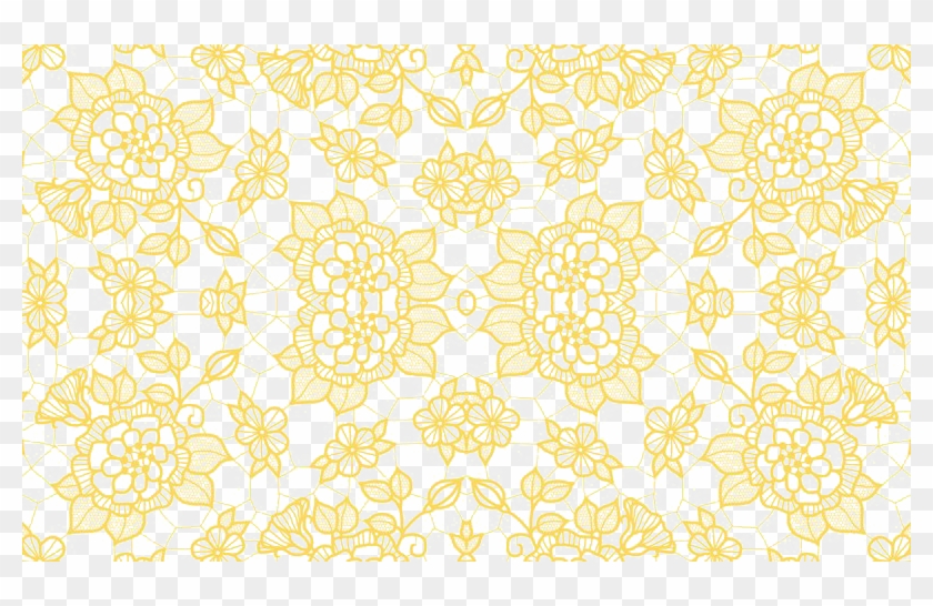 Gold Lace Png Transparent Picture - Black And Red Lace Texture Clipart