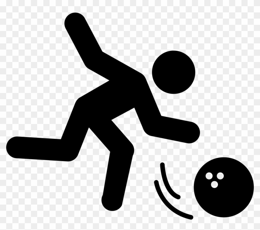 Person Throwing Bowling Ball Comments - Playing Bowling Icon Png Clipart #243652