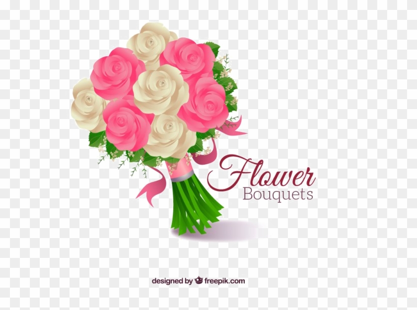 Bouquet Of Rose Flowers Transpa Background Png - Buket Bunga Vector Png Clipart #243832
