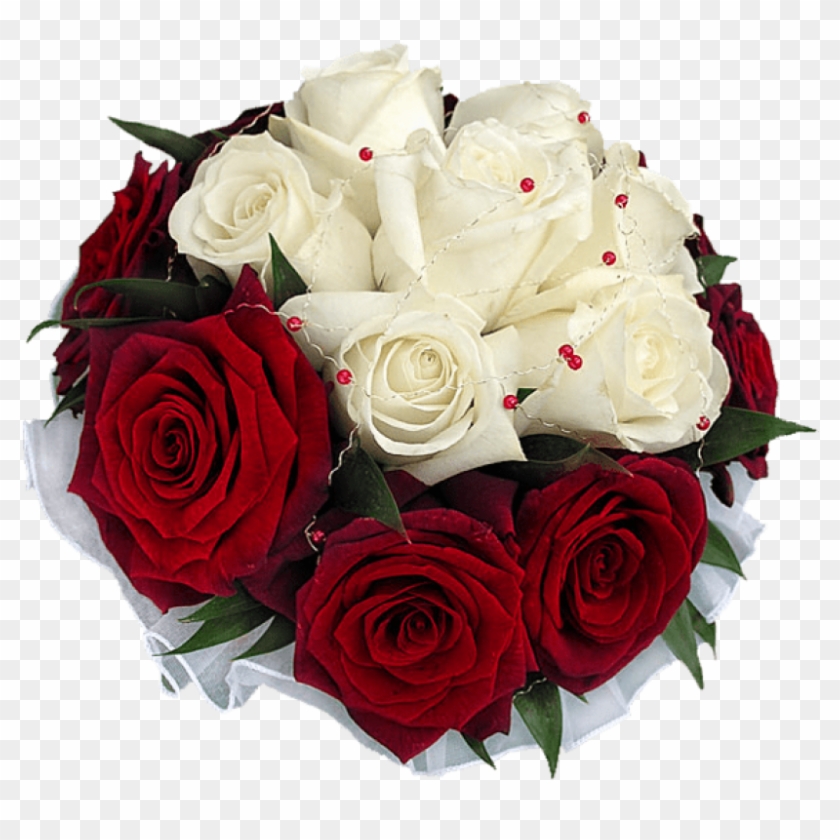 Free Png Download Whire And Red Rose Bouquet Png Images - Roses Bouquet Transparent Background Clipart