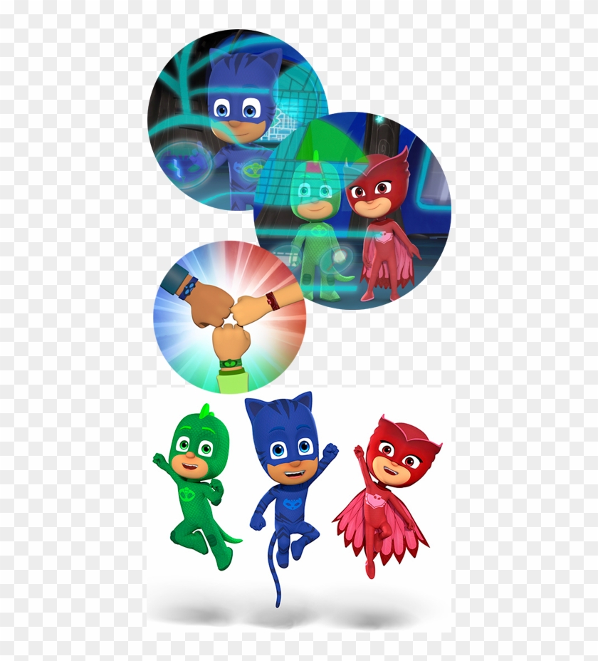 Pj Masks Are On Their Way - Pj Masks Birthday Vector Clipart #243990