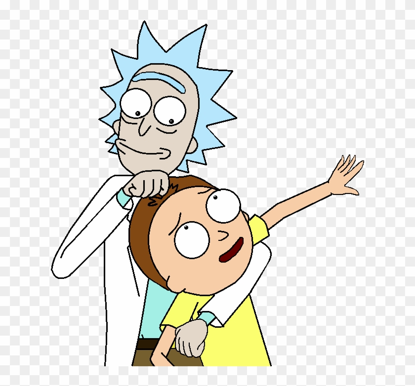 At The Movies - Rick And Morty Lockscreen Clipart
