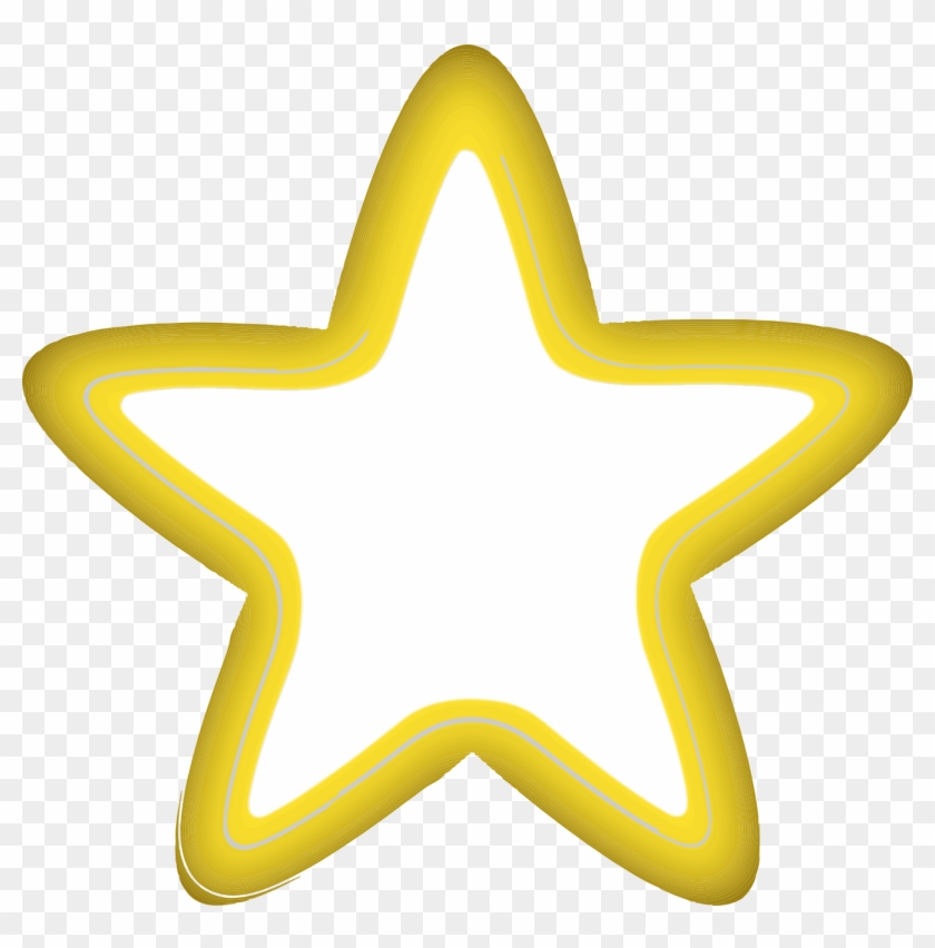 Images For Yellow Star Clip Art - Yellow Black And White Xmas - Png Download