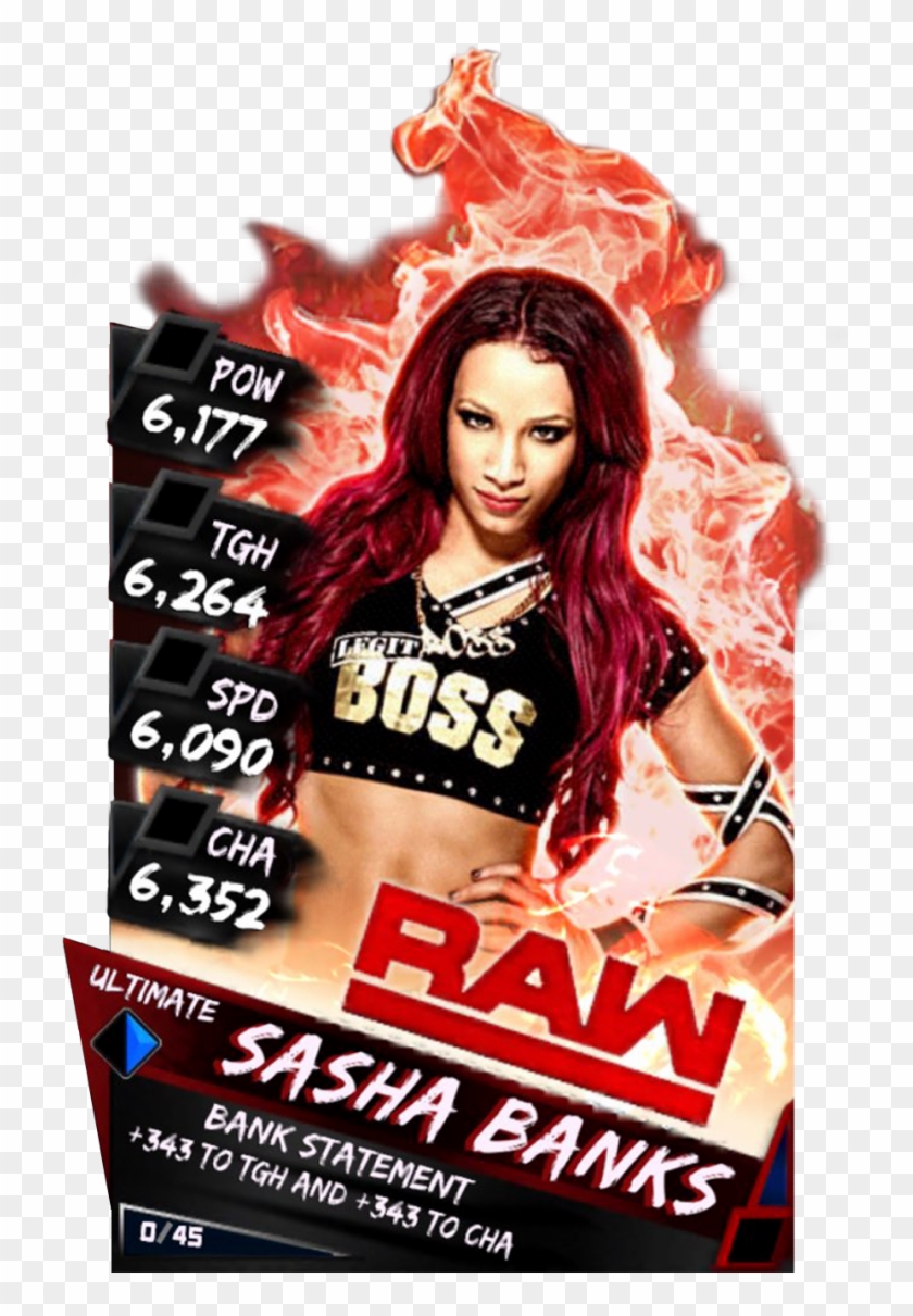 Sashabanks S3 14 Wrestlemania33 Supercard Sashabanks - Sasha Banks Wwe Supercard Clipart #244517