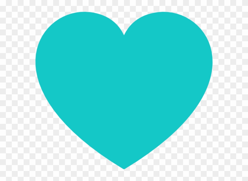 Teal Heart Clip Art At Clipart Library - Teal Heart - Png Download