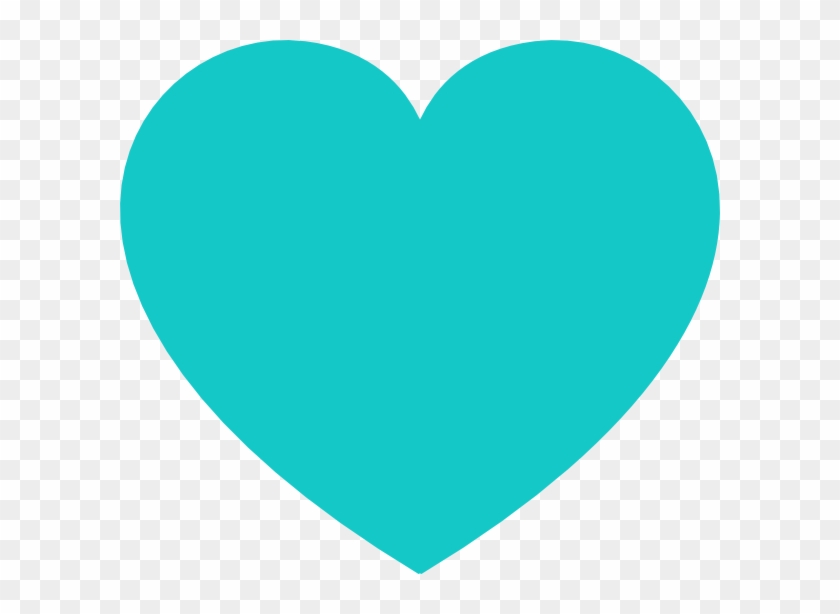 Teal Heart Clip Art At Clipart Library - Teal Heart - Png Download #244520