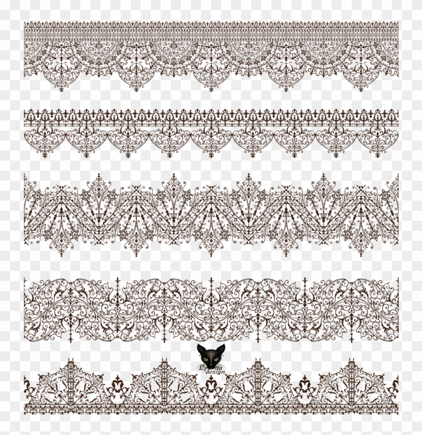 Vector Imahes Lace - Victorian Lace Borders Clipart #244589