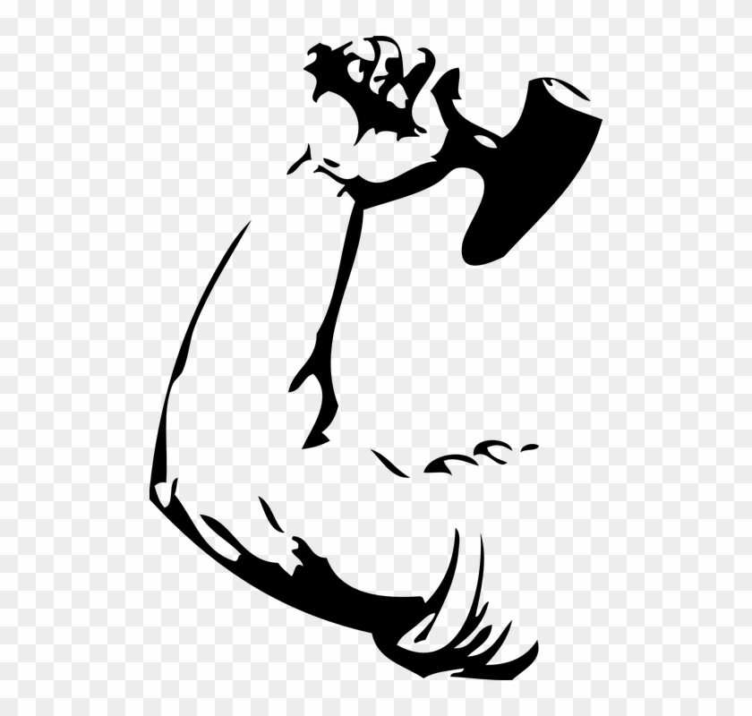 Hammer Arm Revolution Worker Labour Arms - Manual Labour Clipart - Png Download