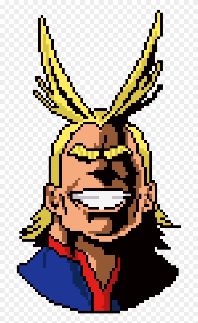 All Might Deserves A Spot In The Glory - Boku No Hero Pixel Art Clipart