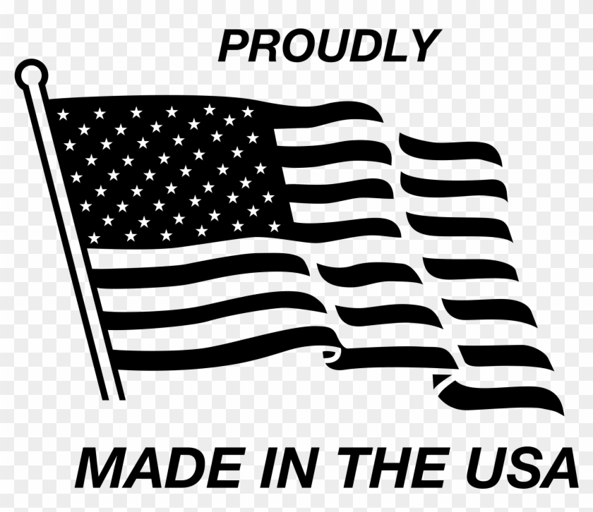 Made In Usa Logo Png Transparent - Black And White Made In The Usa Clipart #245314