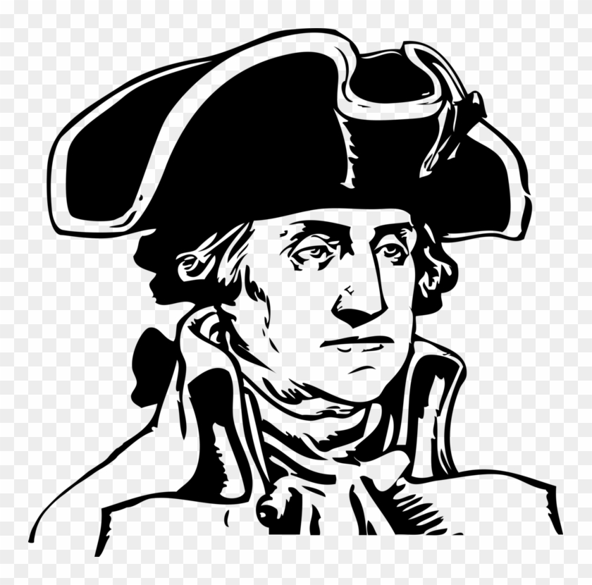 George Washington President Of The United States Drawing - George Washington General Hat Clipart #245342