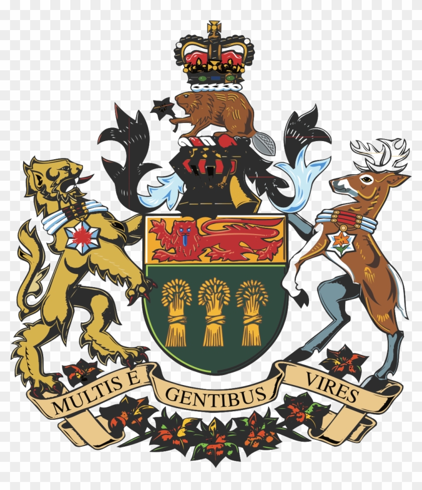 Coat Of Arms Saskatchewan - Saskatchewan Provincial Coat Of Arms Clipart #245345