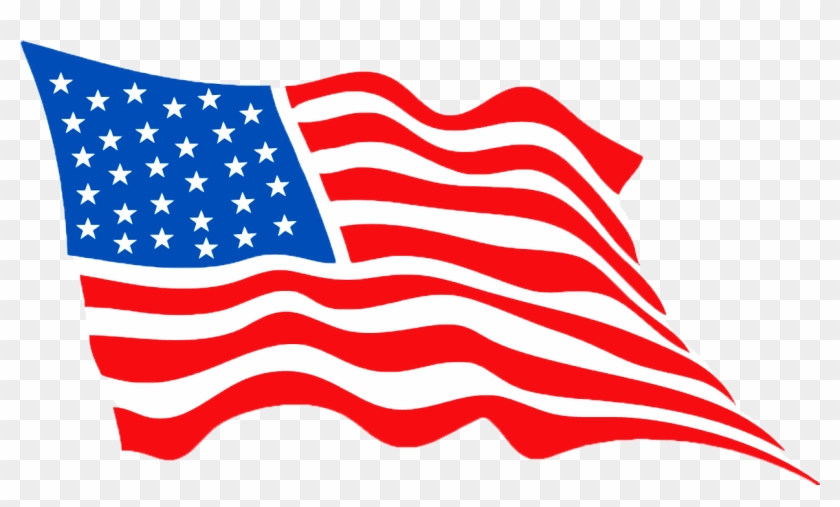 Made In The Usa - Usa Waving Flag Png Clipart