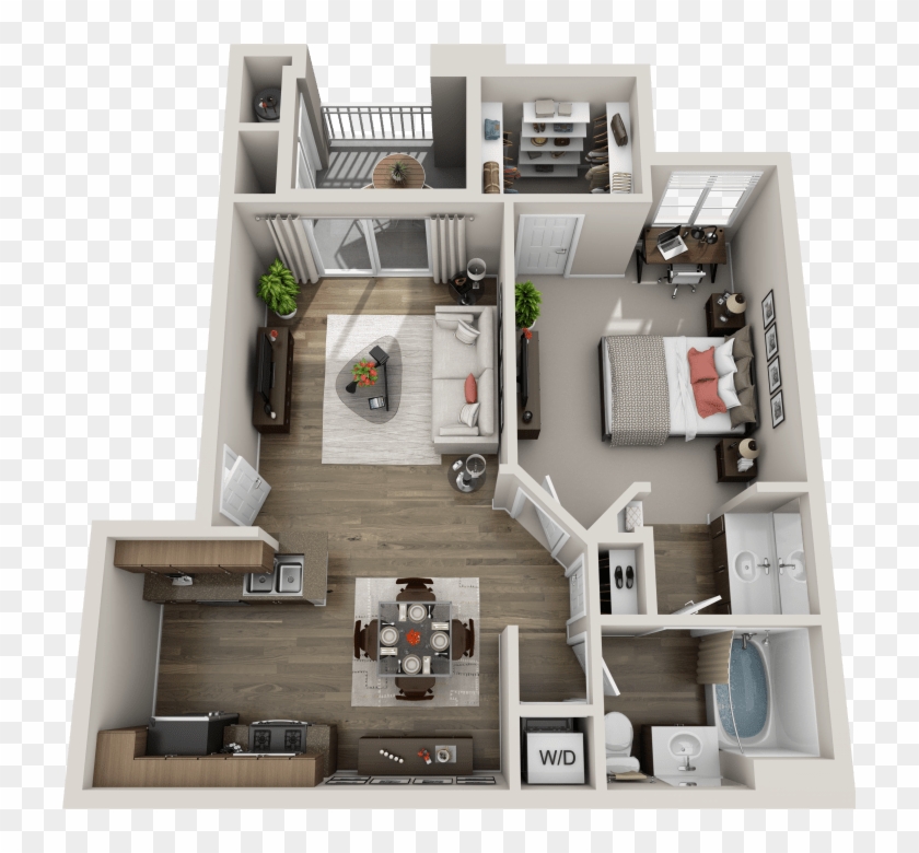 Spacious And Open 1-bedroom Apartment In Las Vegas - Las Vegas Apartments 1 Bedroom Clipart