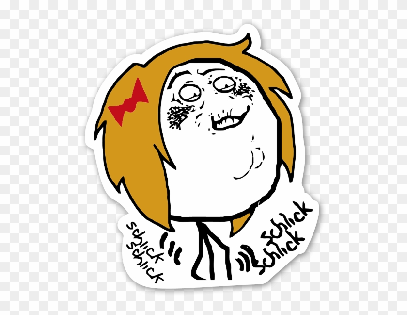 Fap Fap Schlick Chic Rage Face - Go Love Yourself Meme Clipart