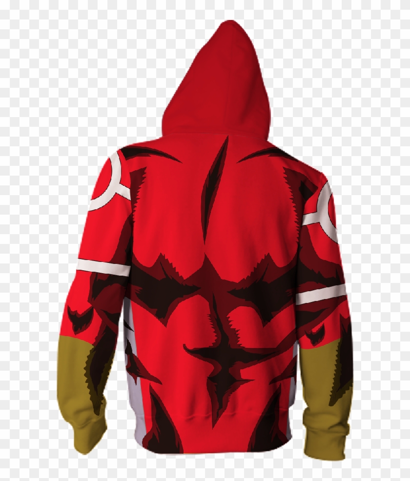 My Hero Academia Strongest Hero All Might Red Zip Up - Sweatshirt Clipart #246203