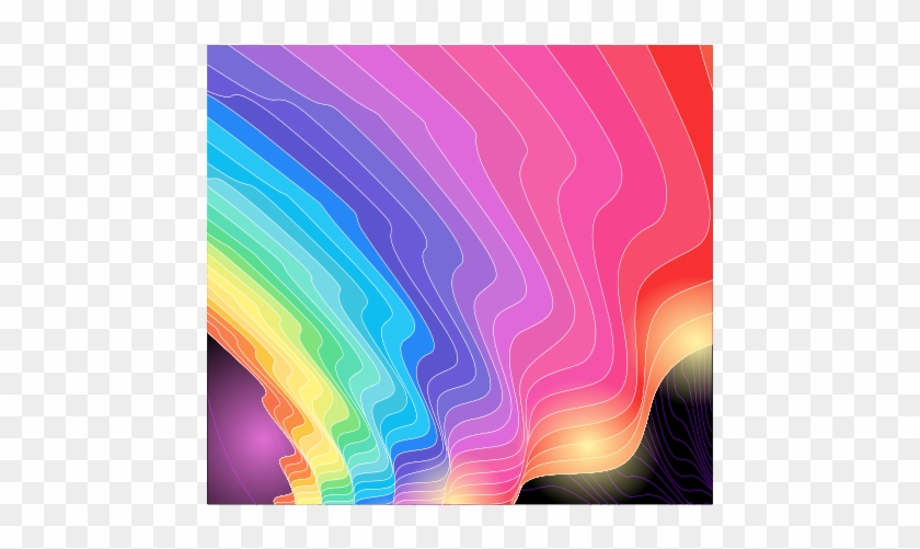 Free Clip Art "abstract Colorful Waves Vector Background" - Modern Art - Png Download