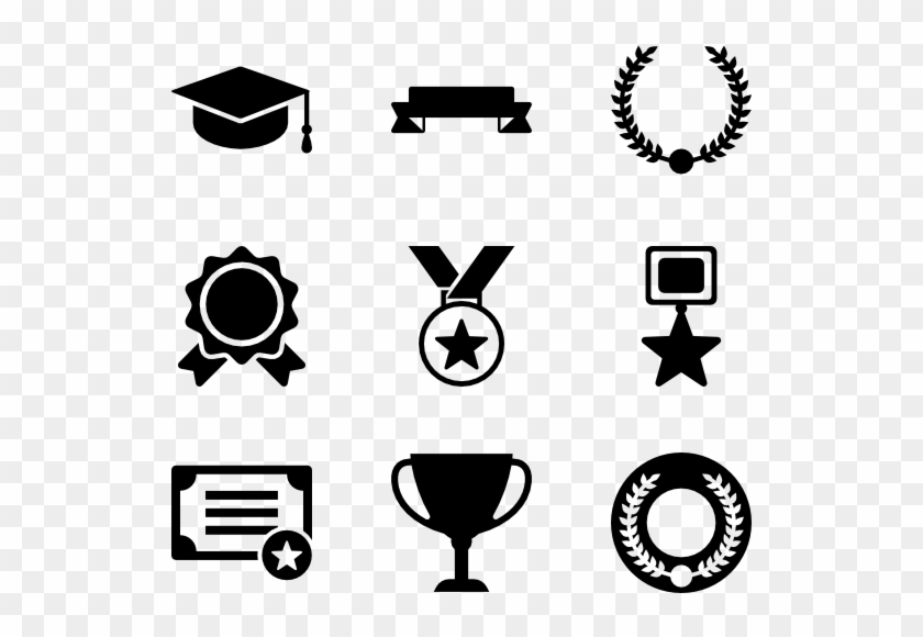 Awards Set - Achievement Icons For Resume Clipart #246567