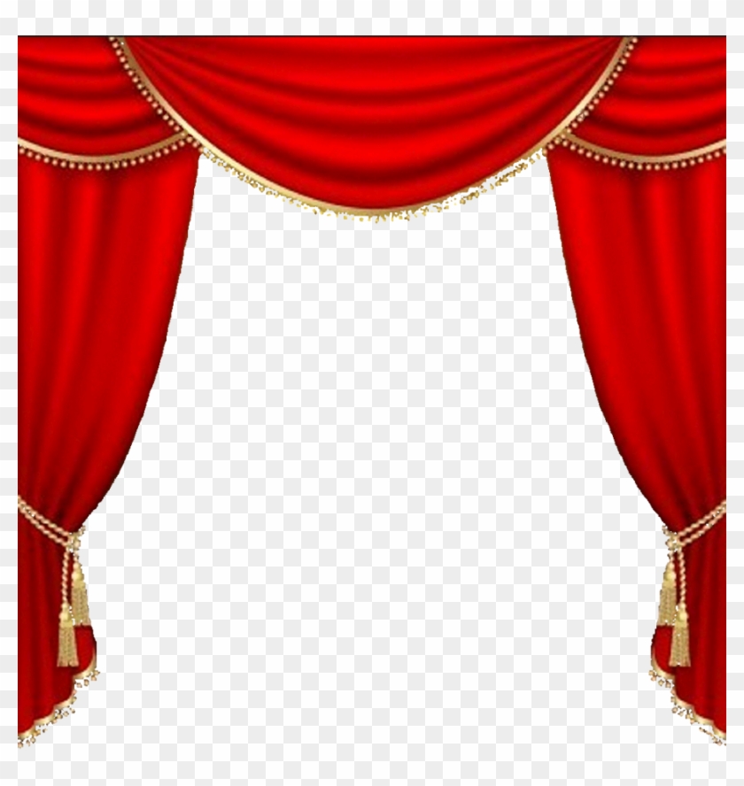 Curtains Vector Clipart Theater Drapes And Stage Curtains - Png Download