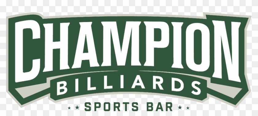 Champion Logo Green - Champions Billiards Sports Bar Clipart #247057