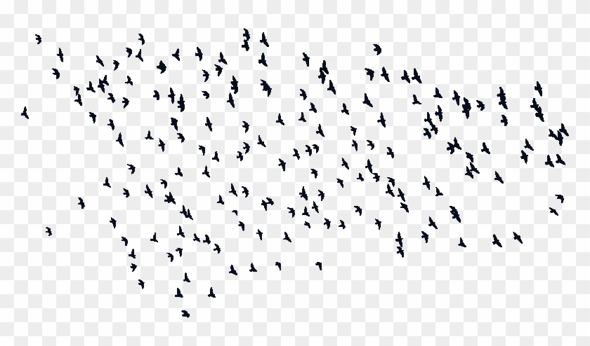 Input Flock Of Birds Silhouette Clipart