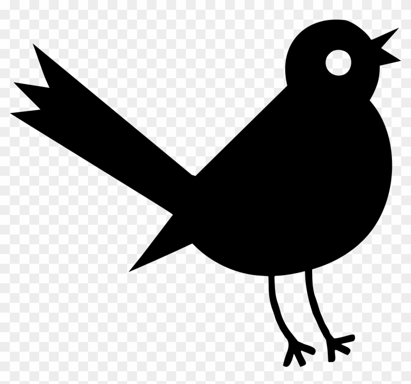 Big Image - Clipart Bird Silhouette - Png Download