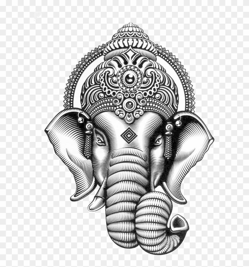 Ganesha Sketch Design Clipart