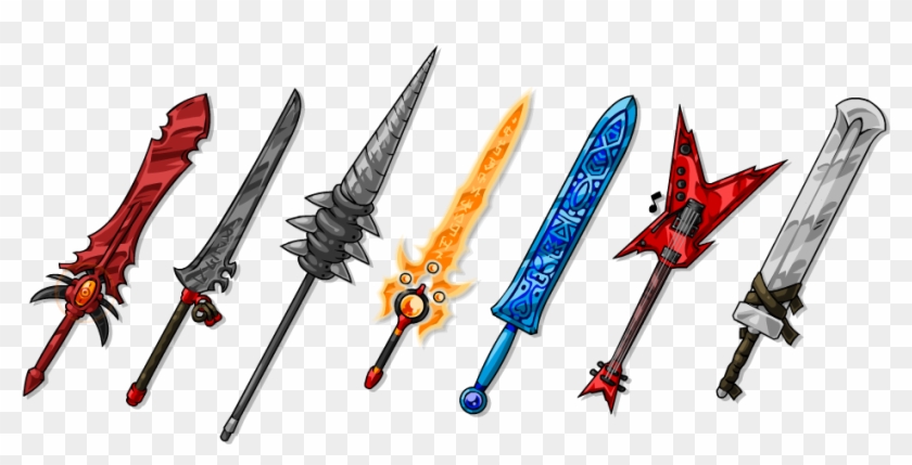 Sword Vector Fantasy - Spear Pixel Clipart