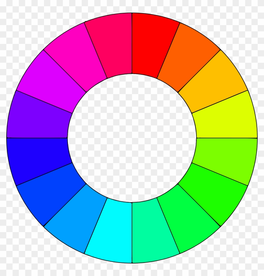 Big Image - Color Wheel 16 Colors Clipart #248059