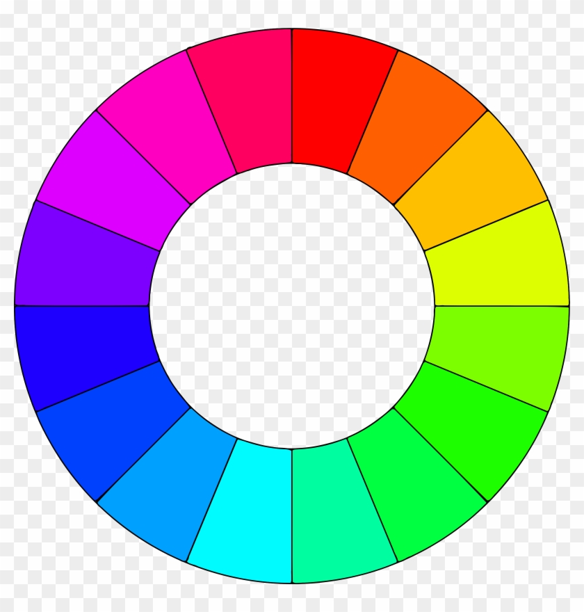 Big Image - Color Wheel 16 Colors Clipart