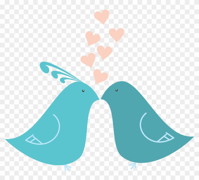 Lovebirds Silhouette At Getdrawings - Love Birds Png Clipart